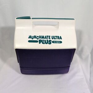 Vintage Munchmate Ultra Igloo Cooler lunch mate. Purple & White EUC